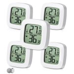 Chenquansarl - 5 pièces thermomètre hygromètre interieur numérique, indicateur du niveau de confort, ... Chenquansarl - 5 pièces thermomètre hygromètre interieur numérique, indicateur du niveau de confort, ...