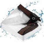 Chenquansarl - bâche imperméable transparente avec anneaux gravés, 2 x 3 m, grande bâche pliable pour ... Chenquansarl - bâche imperméable transparente avec anneaux gravés, 2 x 3 m, grande bâche pliable pour ...