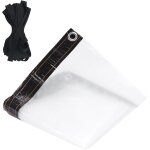Chenquansarl - bche transparente impermable et rsistante avec ?illets et corde pour maison, jardin, ...