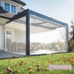 Chenquansarl - bâche transparente imperméable et résistante en pvc 440 g / m avec ?illets et corde renforcés, ... Chenquansarl - bâche transparente imperméable et résistante en pvc 440 g / m avec ?illets et corde renforcés, ...