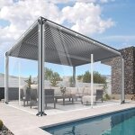 Chenquansarl - bche transparente en pvc 420 g / m avec ?illets et fermeture eclair, bche impermable, ...
