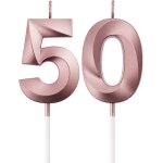 Chenquansarl - bougies de 50e anniversaire bougies de gteau de numro dcoration de gteau topper joyeux ...
