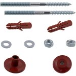 Chenquansarl - c65161 - kit de fixation murale pour lavabo suspendu sanitaire vis m8x120 mm - goujons ...
