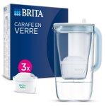 Chenquansarl - carafe en verre bleue (2, 5l) avec 1x cartouche filtrante tra pro all - in - 1 * - rduit ...