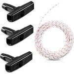Chenquansarl - corde de lanceur a rappel, corde de demarrage 10m x 3mm avec 3 pièces poignée de démarrage ... Chenquansarl - corde de lanceur a rappel, corde de demarrage 10m x 3mm avec 3 pièces poignée de démarrage ...