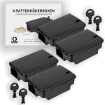 Chenquansarl - köder - discount lot de 4 boîtes d'appât pour rats avec autocollants d'avertissement - ... Chenquansarl - köder - discount lot de 4 boîtes d'appât pour rats avec autocollants d'avertissement - ...