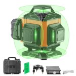 Chenquansarl - niveau laser 30 m niveau laser 360 x 4 16 lignes croises verte mode autonivelant manuel ...