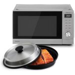 Chenquansarl - nn - gd39qsepg 29l four a micro - ondes gril en acier inoxydable avec plat a vapeur, 1000w, ...