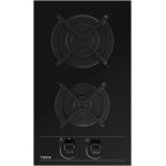 Chenquansarl - plaque a gaz butane, 30 cm, 2 brleurs, surface en verre tremp, commandes avant ergonomiques, ...