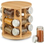 Chenquansarl - relaydays tourniquet a epices, en bambou, 12 pots, support rotatif a 360, h x d 21 x 21 ... Chenquansarl - relaydays tourniquet a epices, en bambou, 12 pots, support rotatif a 360, h x d 21 x 21 ...