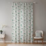 Chenquansarl - rideaux de fleurs pour chambre a coucher ferme - fleuris vert feuille pour salon, cuisine, ...