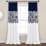 Chenquansarl - rideaux occultants a imprimé jardin bleu marine pour salon, salle a manger, chambre a ... Chenquansarl - rideaux occultants a imprimé jardin bleu marine pour salon, salle a manger, chambre a ...