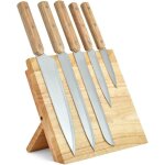 Chenquansarl - set de 5 couteaux et support magnétique mec136 - 5 couteaux, manche en bois d'hévéa 3 ... Chenquansarl - set de 5 couteaux et support magnétique mec136 - 5 couteaux, manche en bois d'hévéa 3 ...