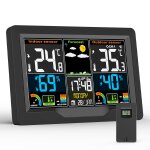 Chenquansarl - station meteo, station meteo interieur exterieur sans fil avec capteur extérieur, ecran ... Chenquansarl - station meteo, station meteo interieur exterieur sans fil avec capteur extérieur, ecran ...