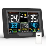 Chenquansarl - station meteo interieur exterieur sans fil avec capteur extrieur, station mto ecran ...