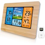 Chenquansarl - station météo numérique sans fil avec capteur extérieur, thermomètre intérieur et extérieur ... Chenquansarl - station météo numérique sans fil avec capteur extérieur, thermomètre intérieur et extérieur ...