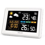Chenquansarl - station mto radio avec capteur extrieur d , horloge radio - pilote, ecran couleur ...