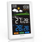 Chenquansarl - station mto radio avec capteur extrieur d , horloge radio - pilote, ecran couleur ...