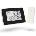 Chenquansarl - station météo sans fil, thermomètre numérique météorologique avec capteur exterieur interieur, ... Chenquansarl - station météo sans fil, thermomètre numérique météorologique avec capteur exterieur interieur, ...