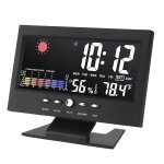 Chenquansarl - station mto thermomtre pour intrieur et extrieur, affichage couleur a led, thermomtre ...