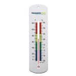 Chenquansarl - taille l 240 mm thermomtre mural serre de jardin home office pice code couleur zones ...
