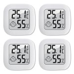 Chenquansarl - thermomètre hygromètre intérieur, 4 pièces mini thermomètre digital a haute précision ... Chenquansarl - thermomètre hygromètre intérieur, 4 pièces mini thermomètre digital a haute précision ...