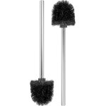 Chenquansarl - wc avec manche en inox, 2 pices, tte de noire Ø 8 cm, manche de de 26 cm avec filetage ...