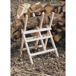 Chevalet bois pour sciage h. 90 cm, larg. 63 cm, section 40 x 35 mm avec chane - pricpbb3 - ribiland ...