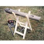 Chevalet  bche en bois