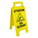 Chevalet pliable de signalisation - sol glissant