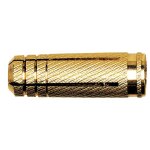 Cheville en laiton pour vis à métaux ms fischer - longueur 22 mm - diamètre 8 mm - vendu par 10 Cheville en laiton pour vis à métaux ms fischer - longueur 22 mm - diamètre 8 mm - vendu par 10