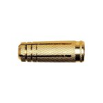 Cheville en laiton pour vis à métaux ms fischer - longueur 22 mm - diamètre 8 mm - vendu par 15 Cheville en laiton pour vis à métaux ms fischer - longueur 22 mm - diamètre 8 mm - vendu par 15