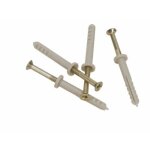 Chevilles nylon � frapper collerette plate - 5x50 mm - 100 pi�ces rawl