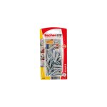 Cheville nylon  sx  avec vis  bois fischer - 25 chevilles + 25 vis - vis 30 x 3, 5 mm x cheville 5 mm ...