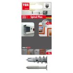 Cheville tox pour plaque de pltre spiral plus 37 - 4 + vis - 4 pices - 68701041