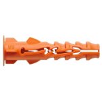 Chevilles universelles nylon nyl avec collerette diam�tre 6mm longueur 30mm, bidon de 600 pi�ces