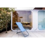 Chilienne 4 positions o'sun - structure pliable et confortable - couleur : bleu
