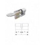 Cilindro tesa seguridad t60 / 30x30 latonado