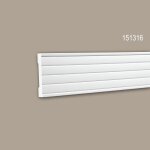 Cimaise 151316 profhome moulure d�corative design moderne blanc 2 m