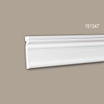 Cimaise 151347 profhome moulure d�corative style n�o - classicisme blanc 2 m