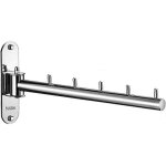 Cintre mural pliable a bras pivotant en acier inoxydable 304, peu encombrant, pour buanderie