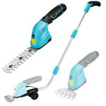 Cisaille sculpte - haie electrique et taille - herbes telescopique sans fil 12v duratech, cisaille a ...