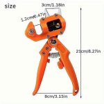 Ciseaux de greffage pour arbre fruitier, outil de jardinage orange, sac en papier cartonn�, machine de ...