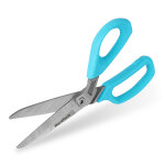 Ciseaux polyvalents de 255mm, duratech, ciseaux de bureau en cr - v, ciseaux de couture a lames dentelees, ...