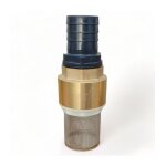 Clapet anti retour en laiton avec crpine et manchette, pour pompe - 1, 5 pouces (40 mm)