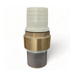 Clapet anti retour en laiton avec crpine et manchette, pour pompe - 4 pouces (100 mm)