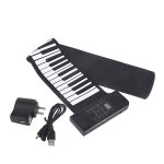 Clavier de piano numerique electronique flexible en silicone souple et portable a 61 touches Clavier de piano numerique electronique flexible en silicone souple et portable a 61 touches