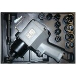 Cle a choc pneumatique 1 / 2 850 nm avec douilles et accessoires