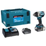 Cl� � chocs sans fil makita 18 v / 5, 0 ah, 2 batteries, chargeur en makpac, dtw701rtj