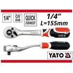 Cl  cliquet - yato - yt - 1 / 4'' - acier au chrome vanadium - ergonomique et incurve